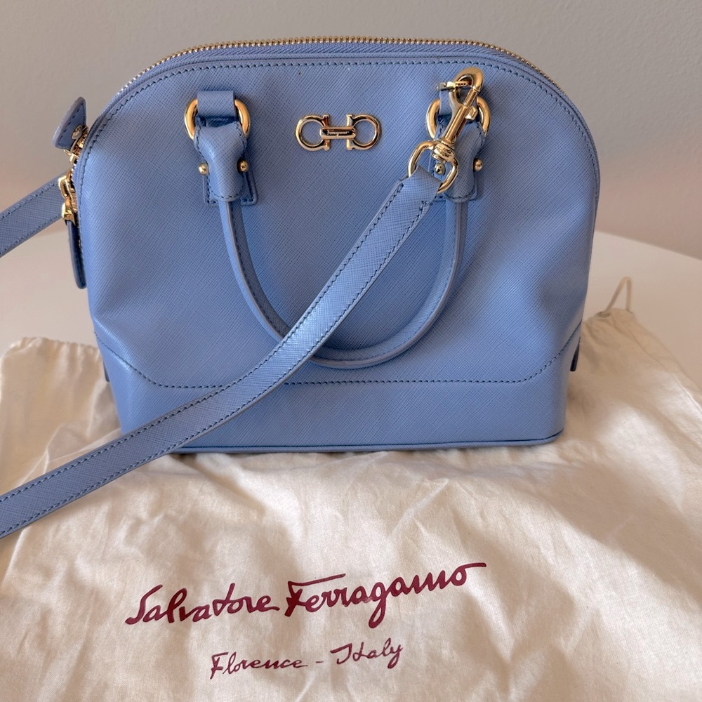 Salvatore Ferragamo Darina Handbag in Fleur Bleue